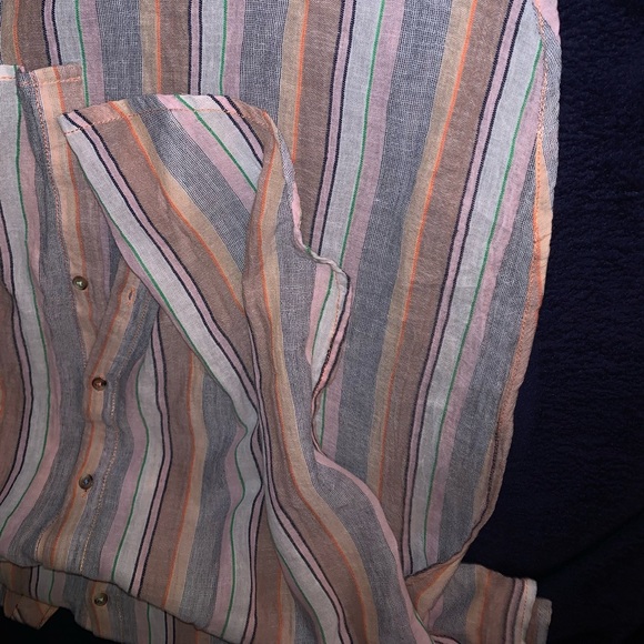 Holding horses plaid high low blouse - Picture 4 of 6